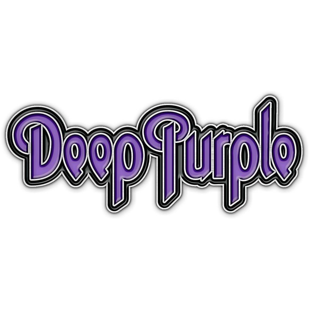 Deep Purple - Logo Button pin - Lila/Schwarz